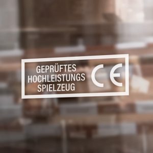 Aufkleber "CE geprüft"