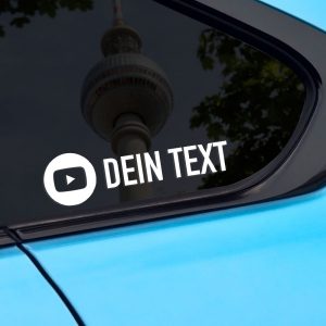 Dein Youtube Aufkleber
